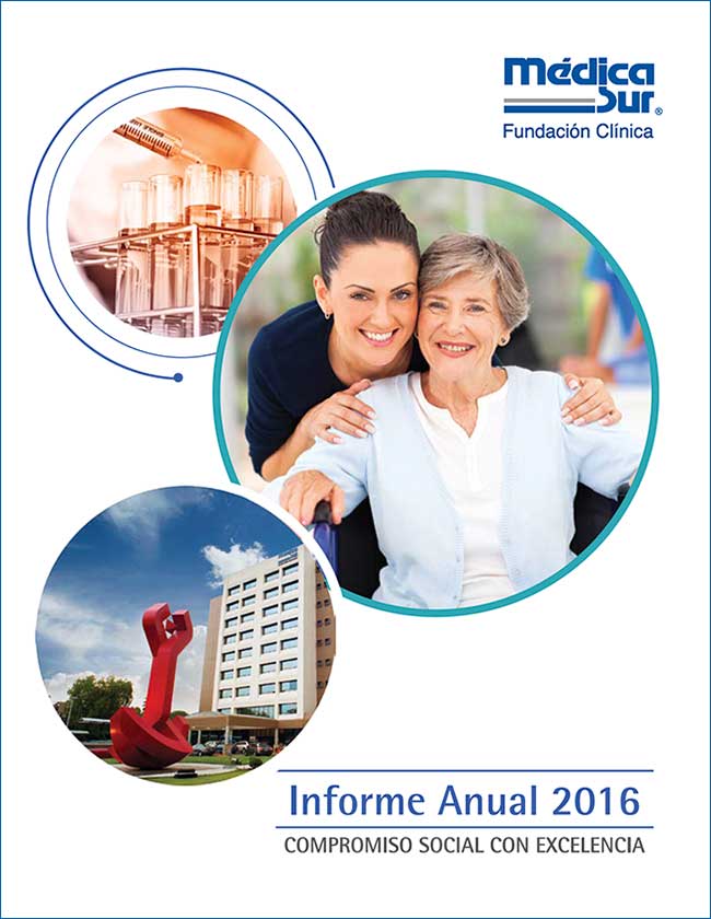 Portada del Informe 2016 de la Fundaci&oacute;n M&eacute;dica Sur